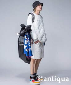 ANTIQUA GOLF×STCH キルトトップス メンズ 送料無料・メール便不可
