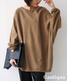 ドルマンニット ニット レディース トップス 長袖 綿・再入荷 メール便不可