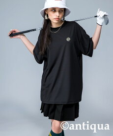 ANTIQUA GOLF×STCH バックデザインTシャツ レディース 送料無料・再入荷 (100)メール便可