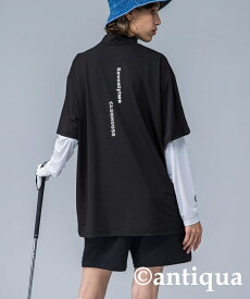 ANTIQUA GOLF×STCH ロゴTシャツ レディース 送料無料・(80)メール便可