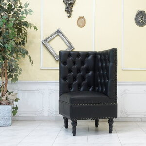 輸入家具 チェスターフィールド ソファ デザイナーズ そふぁ ソファー ヴィンセント 1人掛け アンティーク シングルソファ 一人用 英国 イギリス ホテル レストラン ベンチ 飲食店 店舗什器