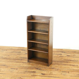 アンティーク ブックシェルフ シンプルなデザイン 素朴でかわいい雰囲気 見せる収納 本棚 飾り棚 ディスプレイラック イギリス家具 80236b