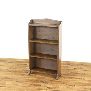 アンティーク ブックシェルフ シンプルなデザイン 素朴でかわいい雰囲気 見せる収納 本棚 飾り棚 ディスプレイラック イギリス家具 80332