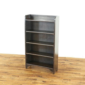 アンティーク ブックシェルフ ダークカラー シンプル過ぎるところも魅力 本棚 飾り棚 ディスプレイ棚 英国 イギリスアンティーク家具 80389