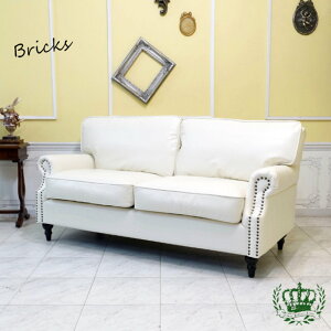ソファ 2人掛け ソファー 二人用 アンティーク調 アンティーク風 ヨーロピアン 北欧 イギリス 英国 西海岸風 ブルックリン 塩系 モダン シンプル ホテル レストラン ラウンジ ロビー リビン