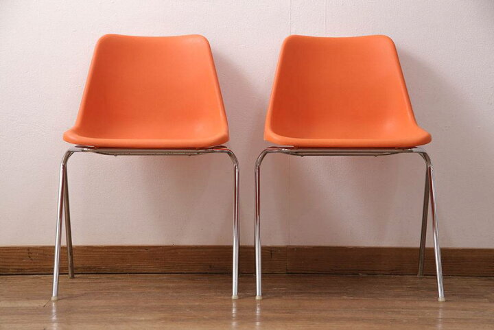 楽天市場】ヴィンテージ家具 ポリプロップスチェア 2脚セット 北欧 