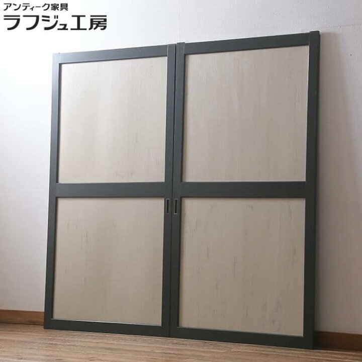楽天市場】アンティーク建具 板戸 2枚セット 明治大正期 杉無垢材 