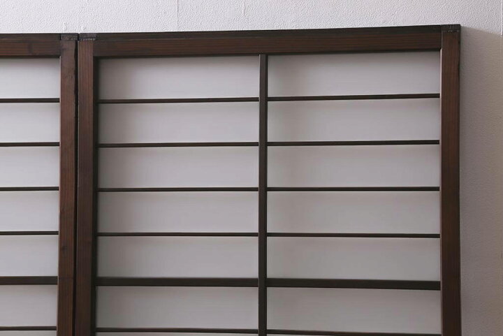 楽天市場】アンティーク建具 ガラス戸 4枚セット 昭和初期 すりガラス 