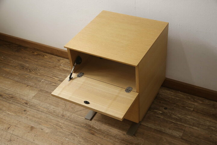楽天市場】【中古】 美品 サイドキャビネット フラップ扉付き IDC大塚 