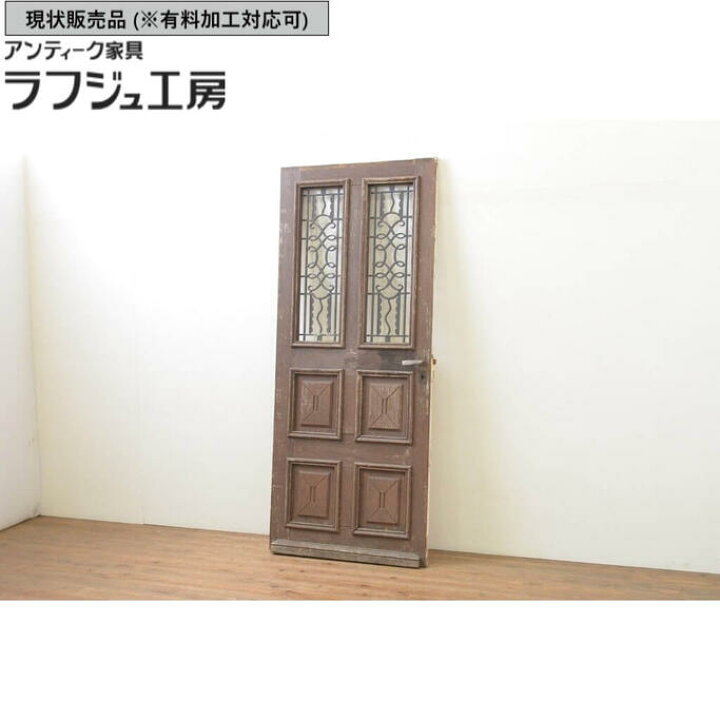 楽天市場】▽現状販売▽ 海外アンティーク ドア 1枚 オーク材 アイアン 