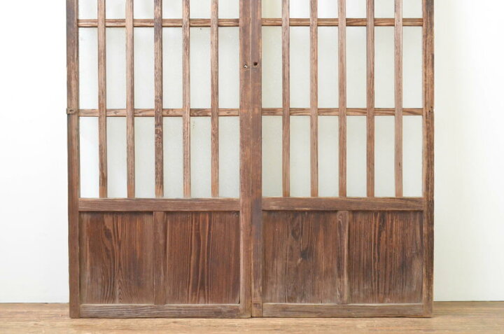 楽天市場】▽現状販売▽ アンティーク建具 幅狭玄関戸 2枚セット 