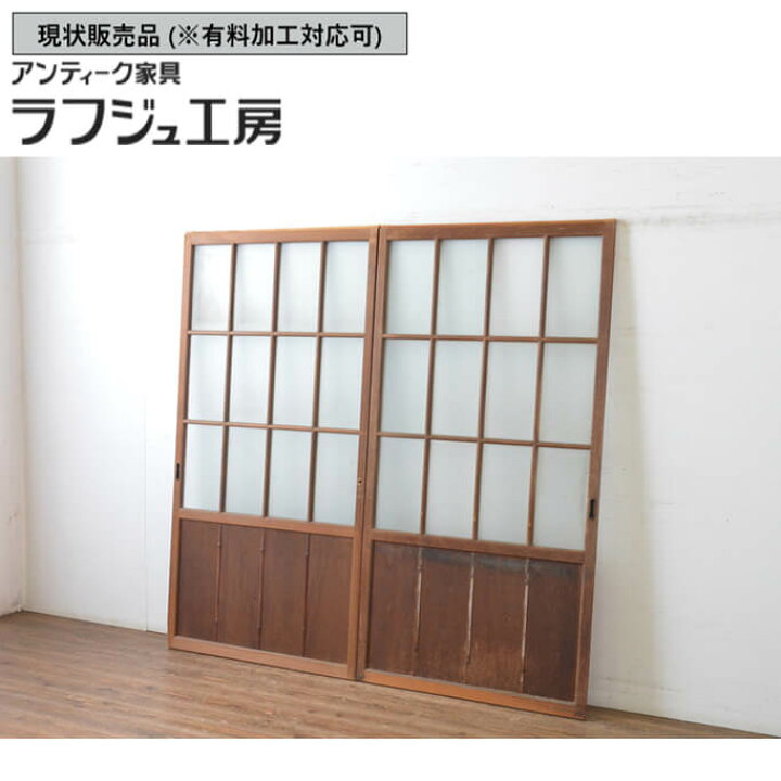 楽天市場】▽現状販売▽ 和製アンティーク 昭和初期 アンティーク建具 