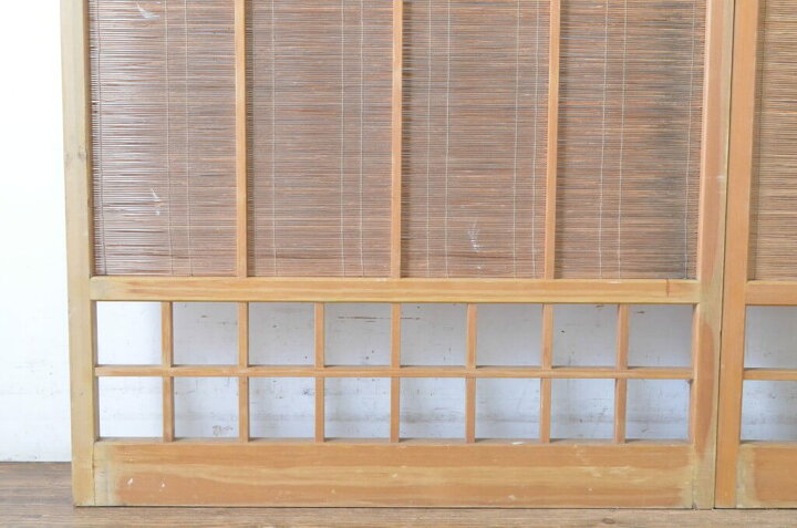 楽天市場】▽現状販売▽ レトロ建具 夏戸 2枚セット 簾戸 御簾戸 簀戸 