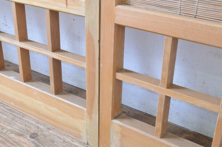 楽天市場】▽現状販売▽ レトロ建具 夏戸 2枚セット 簾戸 御簾戸 簀戸 