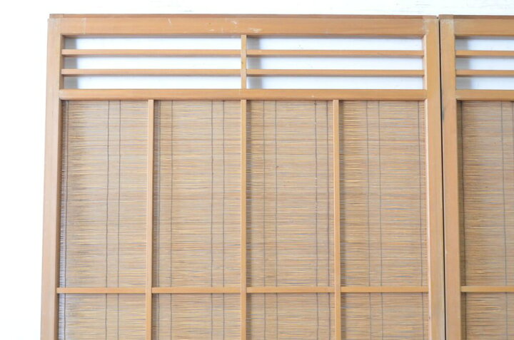 楽天市場】▽現状販売▽ レトロ建具 夏戸 2枚セット 簾戸 御簾戸 簀戸 