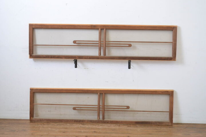 楽天市場】【中古】▽現状販売▽ 数寄屋のガラス欄間 2枚セット 明かり 