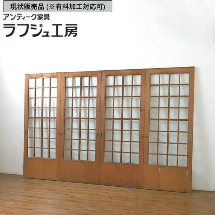 楽天市場】▽現状販売▽ 和製アンティーク 昭和中期 アンティーク建具 
