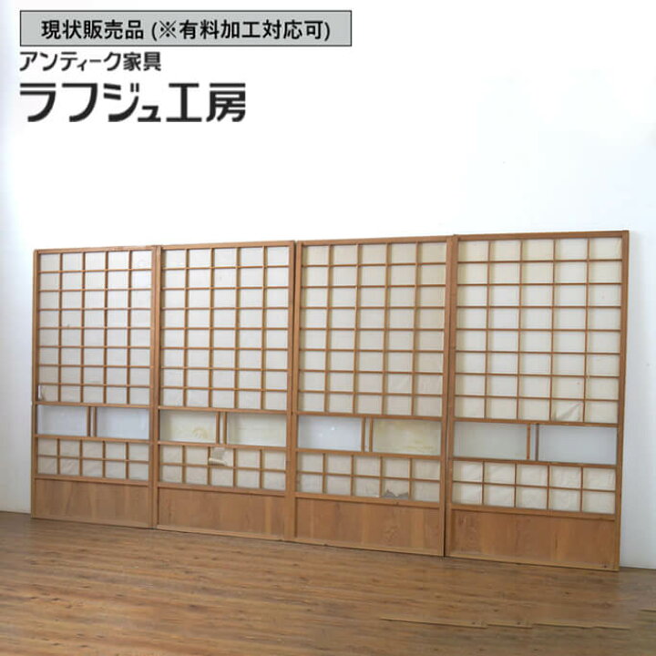 楽天市場】▽現状販売▽ 和製アンティーク 昭和初期 アンティーク建具 