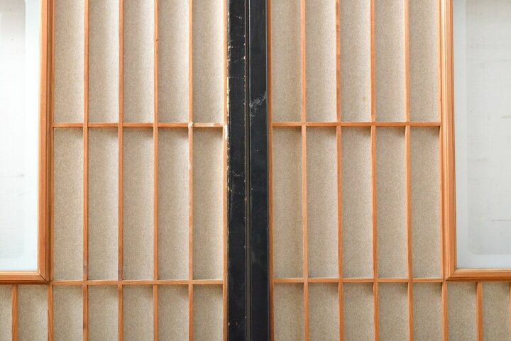楽天市場】▽現状販売▽ アンティーク建具 障子戸 2枚 セット 腰板欅 