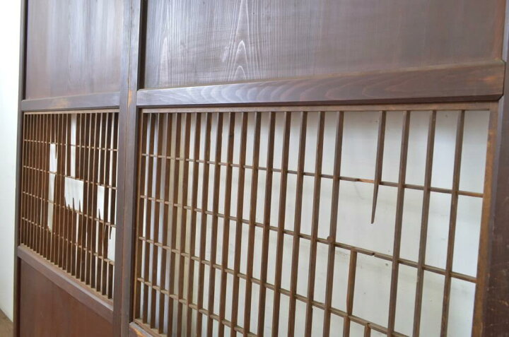楽天市場】▽現状販売▽ 和製アンティーク 明治期 アンティーク建具 組 