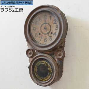 ★事前問合せ必須★ 和製アンティーク ダルマ時計 ペイント仕上げ限定 TRADE(S)MARK 精工舎 SEIKOSHA セイコー 柱時計 古時計 振り子時計 レトロ 和風 和モダン 日本 リビング ダイニング 和室 寝