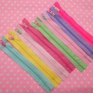 ファスナー 16cm パステル全8色 まとめ買い 手芸用品 ジッパー ハンドメイド資材 カラフルファスナーNEO