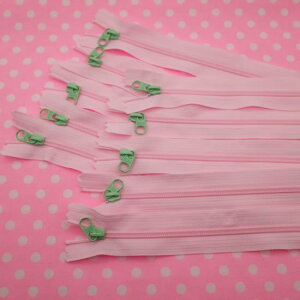 ファスナー 16cm ベビーピンク 10本セット まとめ買い 手芸用品 ジッパー ハンドメイド資材 カラフルファスナーNEO