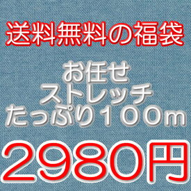 【送料無料福袋】お任せラッセルストレッチたっぷり100m《 手芸/下着/インナー用レース 》
