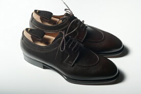STEFANO BERMER【ステファノベーメル】MODEL 5400 FORMA C Semi-brogue Cap toe Shoes/COL DARK BROWN/米ホーウィン社Russian Calf Replica （牛レザー）ダークブラウンのシームレスホールカットHANDMADEキャップトォー（専用シューツリー付き）