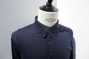 ���萶�YSVEVO�y�Y���F�[���H�zMODEL MAKO COTTON LIMITED EDITION8224LSE/COL 60H /�t�����g3�{�^��SUPER MAKO COTTON�l�C�r�[NAVY�n�C�Q�[�WLONGSLEEVE POLO(�����n���h�X�e�b�`��)