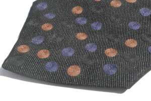JUPE BY JACKIE�y�W���[�v �o�C �W���b�L�[�zMODEL�@MIX DOTS2�@TIE/DARK NAVY�n�i�l�C�r�[×�_�[�N�l�C�r�[×�_�[�N�I�����W�j�n���h���C�h�h�J�h�b�g��SILK�l�N�^�C�i�匕��9.0�Z���`�jBOX����