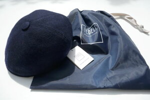 FEDELI�y�t�F�f�[���zMODEL FLATCAP ALAN CASHMERE FELT/COL BORDER/6�p�l��CASHMERE�J�V�~��FELT�l�C�r�[�n���`���O�L���b�v