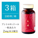 【3箱セット】 仙樹堂アントロキノノール（森耀（しんき）） （1箱あたり180粒入り、1粒あたりアントロキノノール2mg以上配合)