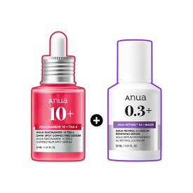 【ANUA公式】【アヌア 人気セラム1+1セット】セラム ハリ 美容液 乳液 敏感肌 トラブルケア ハリ 韓国コスメ 化粧品 化粧水 スキンケア アヌア