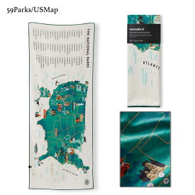【購入特典有!】NOMADIX ノマディクス タオル 大判 72x184 吸水力 速乾性 ヨガ ヨガマット サーフィン ビーチ ジム キャンプ 旅行 エコ リサイクル サステナブル 環境保全 かわいい お洒落 カラフル 山脈 景観 地図 ハワイ アメリカ