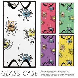iPhone SE3 ガラスカバー ばい菌 ウイルス イラスト かわいい ポップ iPhone対応 ガラスケース スマホケース TPU iPhone Xperia