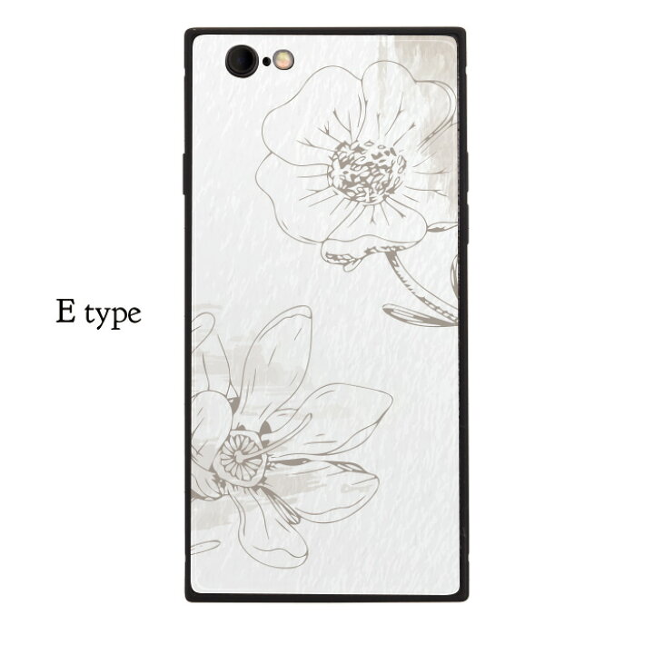 楽天市場 Iphone Se3 ガラスカバー 手書き 線画 花柄 Flower お洒落 Iphone対応 ガラスケース スマホケース Tpu Iphone Xperia スマホケース の店 Anve