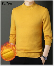 セーター メンズ ニット ハイネック 高品質 裏起毛 厚手 暖かい おしゃれ 人気 秋 冬 裏ボア ニットセーター ゴルフ ビジネス 大きいサイズも充実 40代 50代 60代にも好評 セーター特集