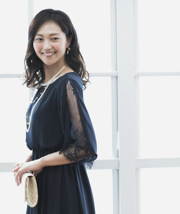 楽天市場 結婚式 ワンピース ロング丈 パーティードレス ロング フォーマルドレス 50代 大きめ ドレス フォーマル 大きいサイズ 大きい ネイビー 黒 ロングドレス 袖あり レース ミセス 代 30代 40代 60代 ママ サブバッグ付き 秋 春 夏 冬 ａｎｗｏｒｌｄ