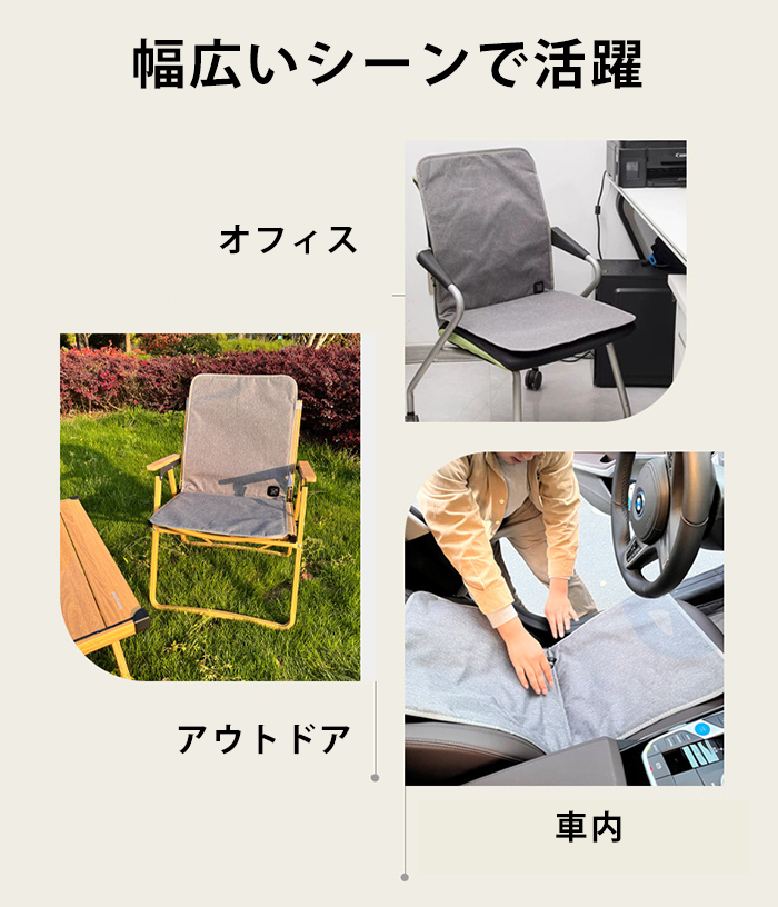 楽天市場】椅子用ヒーター 電気ホットマット 椅子用 車用 シート