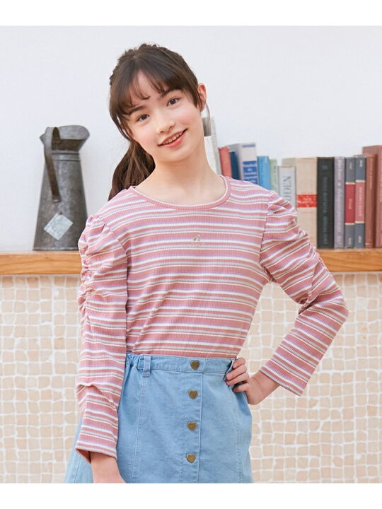 楽天市場】【SALE／44%OFF】七分袖 テレコボーダー Tシャツ any FAM  