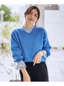 【SALE／50%OFF】【8色展開】Vネックデイリーニット ANY エニィ トップス ニット ブラック ベージュ グリーン ピンク ホワイト ブルー レッド【RBA_E】[Rakuten Fashion]