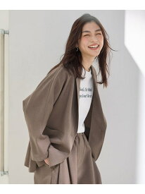 【SALE／30%OFF】テックリネンドルマンジャケット ANY L エニィ ジャケット・アウター テーラードジャケット・ブレザー グレー ブラウン【RBA_E】【送料無料】[Rakuten Fashion]