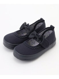 リボンバレエシューズ ANY KIDS エニィ シューズ・靴 バレエシューズ ブラック ネイビー[Rakuten Fashion]