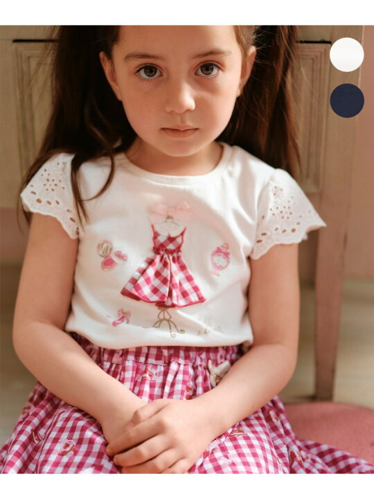 楽天市場】【SALE／20%OFF】ドレス アップリケ Tシャツ any FAM KIDS 