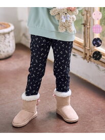 【SALE／50%OFF】7days 裏シャギー 総柄ガーリーパンツ ANY KIDS エニィ パンツ その他のパンツ ブラック ピンク ネイビー【RBA_E】[Rakuten Fashion]
