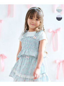 �ySALE�^30%OFF�z�t�����[×���{�� �r�X�`�F�t��T�V���c ANY KIDS �G�j�B �g�b�v�X �J�b�g�\�[�ET�V���c �l�C�r�[ �O���[���yRBA_E�z[Rakuten Fashion]