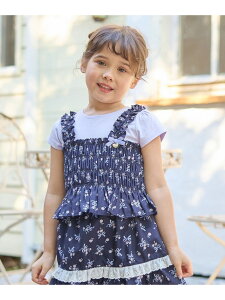 �ySALE�^30%OFF�z�t�����[×���{�� �r�X�`�F�t��T�V���c ANY KIDS �G�j�B �g�b�v�X �J�b�g�\�[�ET�V���c �l�C�r�[ �O���[���yRBA_E�z[Rakuten Fashion]