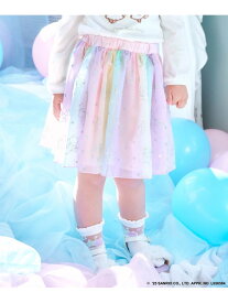 【SALE／30%OFF】【any FAM× リトルツインスターズ 】キキ&ララ シフォンスカート ANY KIDS エニィ スカート ロング・マキシスカート ブルー ピンク【RBA_E】[Rakuten Fashion]