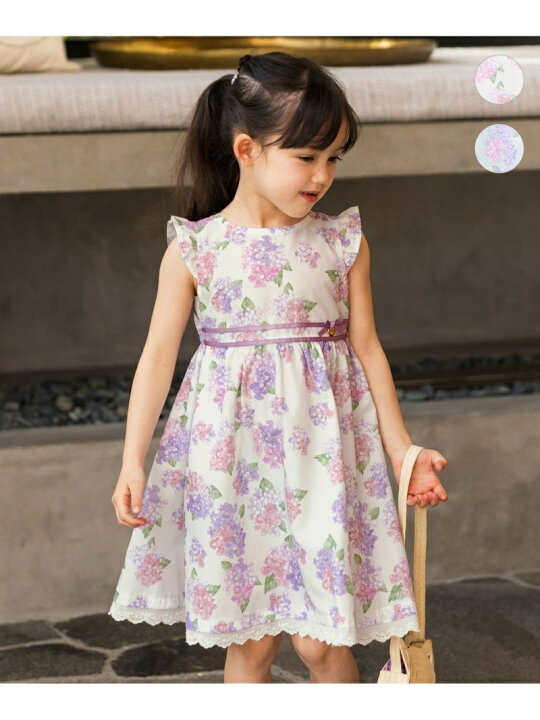 楽天市場】【SALE／20%OFF】あじさいプリントワンピース ANY KIDS 